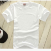 扎染纯棉白色圆领短袖T恤 200克纯棉加厚空白文化广告衫厂家批发