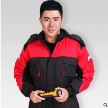 ANYCARE冬装男连体服保暖防寒加厚棉服钓鱼服冷库工作服AC-7767S图1