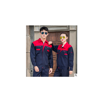工作服套装男春秋劳保服批发 耐磨汽修服定制 车间工厂服工地服装图1