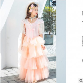 舞台走秀演出服公主裙儿童摄影服装影楼拍照主题爱丽斯陈正版服饰图1