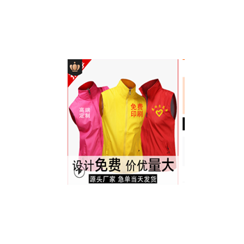 防疫情马甲定制印字logo翻领广告衫工作服义工志愿者活动马夹定做