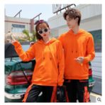 2019新款加厚流线棉休闲带帽口袋时尚工作服班服卫衣定制印字批发