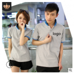 订做翻领短袖polo衫文化衫绣logo工作服团体服印字广告衫 t恤定制
