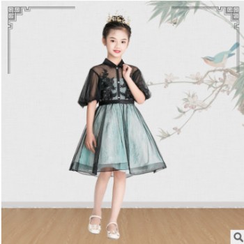 儿童礼服公主裙洋气走秀服装小女孩主持演出服花仙子裙钢琴表演图1