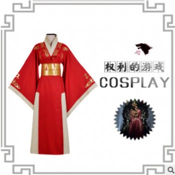 冰与火之歌权利游戏兰尼斯特cosplay动漫服万圣节圣诞节套装现货