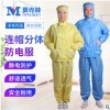 厂家直销爆款防静电连帽分体服工作服防尘静电服净化衣工作服定制