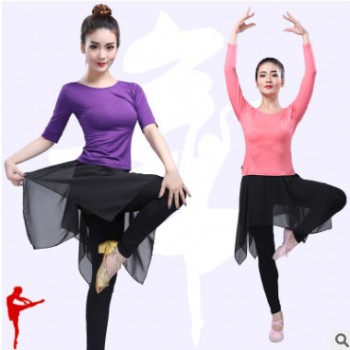 现代舞练功服套装 形体舞蹈服女 莫代尔裙裤练功裤瑜伽服舞蹈服装