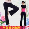 瑜伽裤宽松女高腰直筒跳舞裤子显瘦运动微喇叭形体舞蹈裤练功裤夏