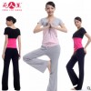 瑜伽服新款练功服瑜珈服套装 女夏跳舞服运动健身服上衣