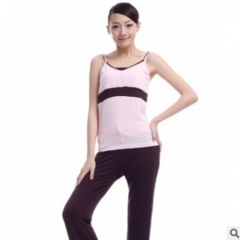 专业瑜伽初学春夏瑜伽服套装女健身加大码宽松背心短款运动瑜珈服