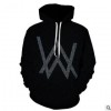 跨境 热搜欧美电音 D J艾伦沃克 Alan Walker 3D数码印花连帽卫衣
