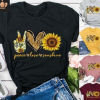 2020WISH款速卖通 亚马逊向日葵系列趣智WISH品印花T恤装圆领女