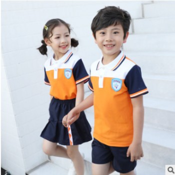 2020夏季新款 幼儿园园服 套装运动系列 中学生 老师服 厂家定制