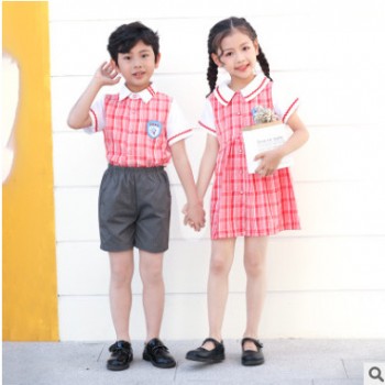 2020夏季新款 幼儿园园服 套装礼服款 中学生 老师服 厂家定制