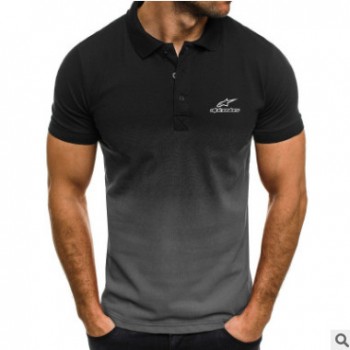 Alpinestars Polo衫男士短袖潮牌潮流修身衣服夏季新款翻领半袖男图1