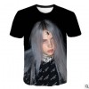 夏季新款跨境欧美潮牌Billie Eilish3D数码印花3D短袖男女T恤上衣