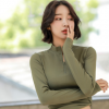 半拉链运动外套女长袖立领紧身衣速干瑜伽服健身房跑步健身上衣女