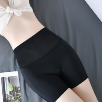 平角高腰收腹裤女美体提臀塑身裤大码无痕冰丝安全裤防走光打底裤