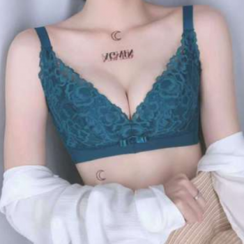 倾城之歌高端专柜内衣女聚拢上托中厚杯性感蕾丝无钢圈调整型文胸
