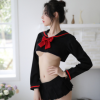 情趣内衣学生装制服诱惑写真摄影长袖水手服欧美情趣睡衣一件代发