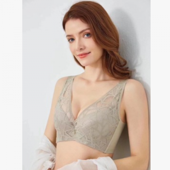 专柜新款大胸薄杯无海棉桑蚕丝蛋白聚拢收副乳无痕美背文胸胸罩夏