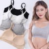 一体式免穿文胸 睡眠无钢圈背心 运动内衣女双肩吊带抹胸1115