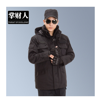 保安服作训服保安大衣多功能内胆可拆卸男特训服套装勤务大衣批发