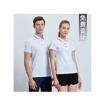 新款CX99111陶瓷桑蚕丝翻领Polo衫工作服班服团体服年会服装定制图1