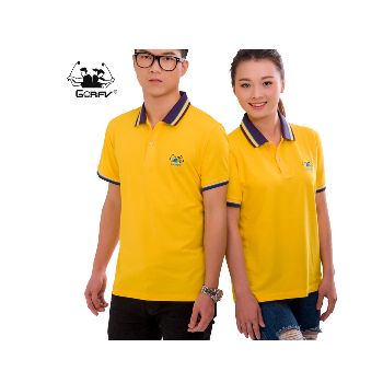 丝光棉翻领短袖T恤衫定制 2018夏季新款男士女士纯棉POLO衫商务图1