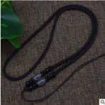玉器黄金玛瑙蜜蜡吊坠挂绳项链绳编织绳子男女款棕色挂坠DIY线绳