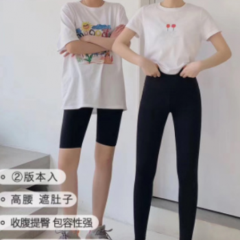 瑜伽裤打底裤5分单车女士高腰紧身速干无缝杜小宅小猫氧气裤短夏图1