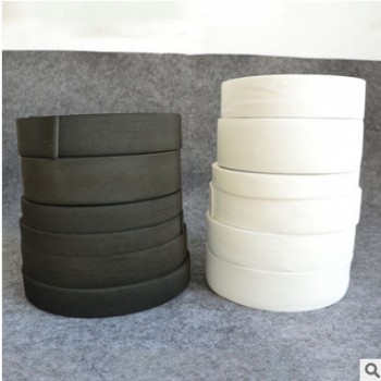 厂家现货批发薄款0.3-8cm宽钩编松紧带 黑白针织松紧带可定制尺寸图1