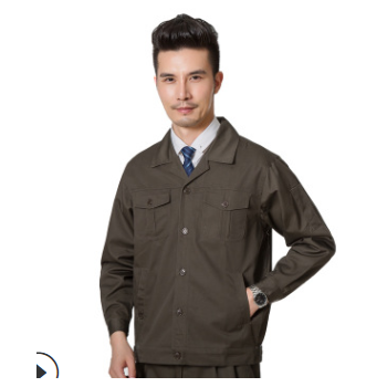 春秋长袖工厂车间劳保服电工维修工作服夹克男款加厚加工定制批发图1