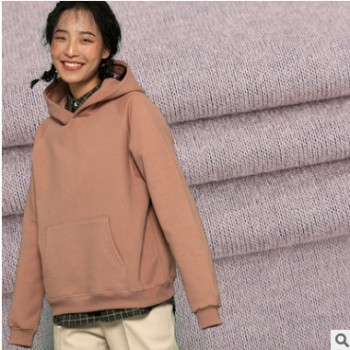 厂家直供 毛呢粗针绒布 秋冬家居服运动装面料图1
