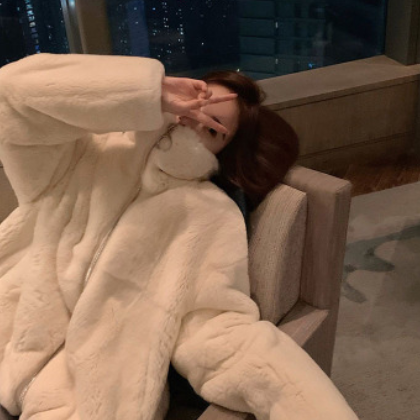 网红2020新款韩版 年轻款立领獭兔毛皮草女冬款时尚洋气毛毛外套图2