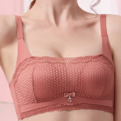 无钢圈抹胸式文胸小胸聚拢防走光调整型内衣上托女收副乳胸罩加厚图3