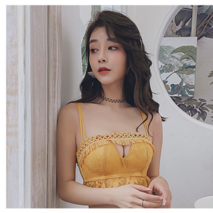 流苏二代上托手掌杯蕾丝花面内衣舒适聚拢调整型性感文胸单件图2