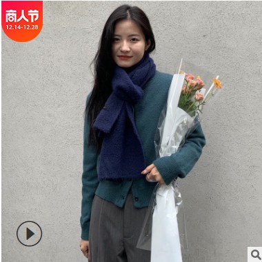 2020秋冬圆领百搭毛衣开衫外套女图3