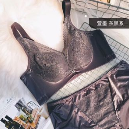 高端萱墨性感蕾丝小胸加厚薄款养护亲肤内衣收副乳调整型文胸罩女图3