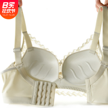 新款性感蕾丝无钢圈内衣女调整型收副乳小胸加厚聚拢文胸批发透气图1