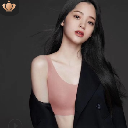 Ubras 欧阳娜娜同款无痕内衣薄款大码运动背心无钢圈瑜伽睡眠文胸图2