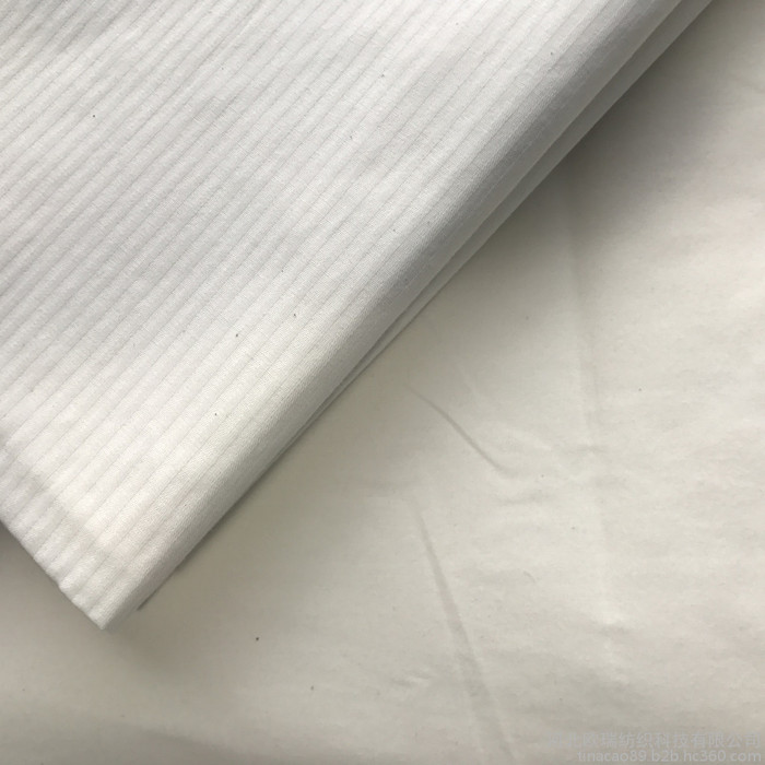 **库存涤棉鱼骨纹坯布123克每平米图1