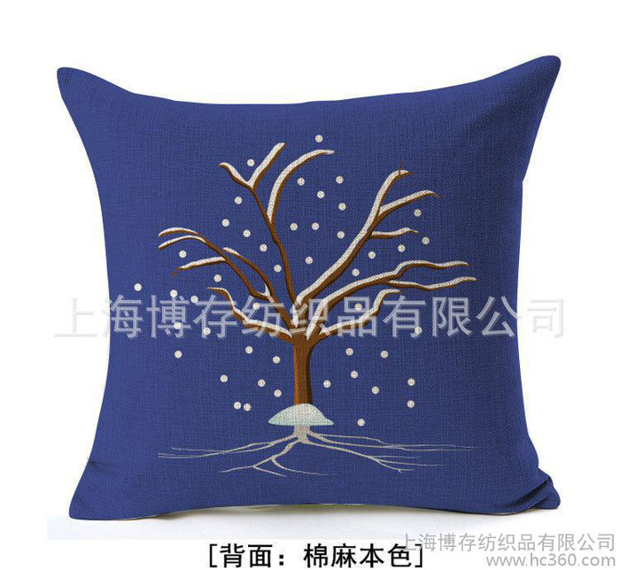 专业数码印花棉麻抱枕靠垫腰靠头枕欢迎来图订制数码印花抱枕图1