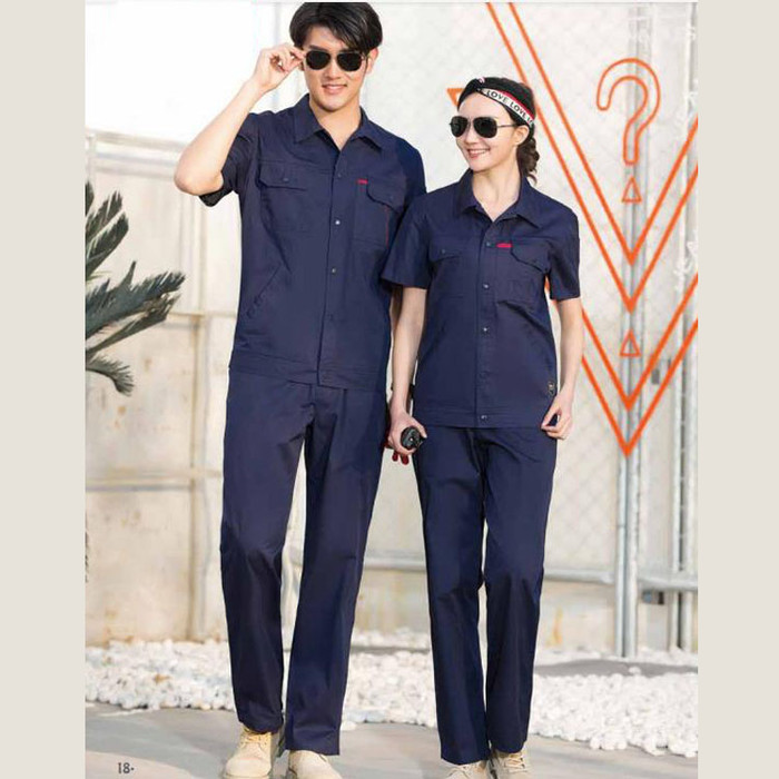 泰安红箭工服 夏季长袖工作服 深米色工装 工作服生产厂家图1