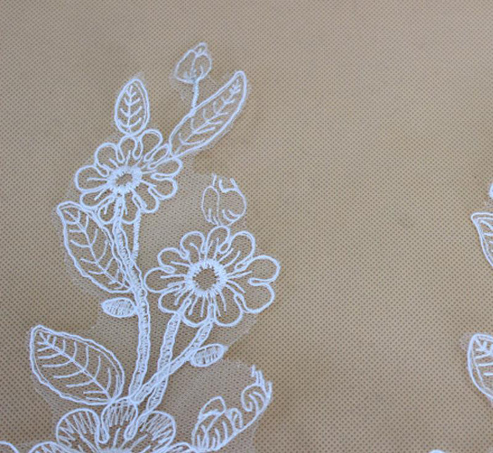15**新品diy辅料电脑绣花边 服装辅料diy贴花 定制婚纱辅料花边图1