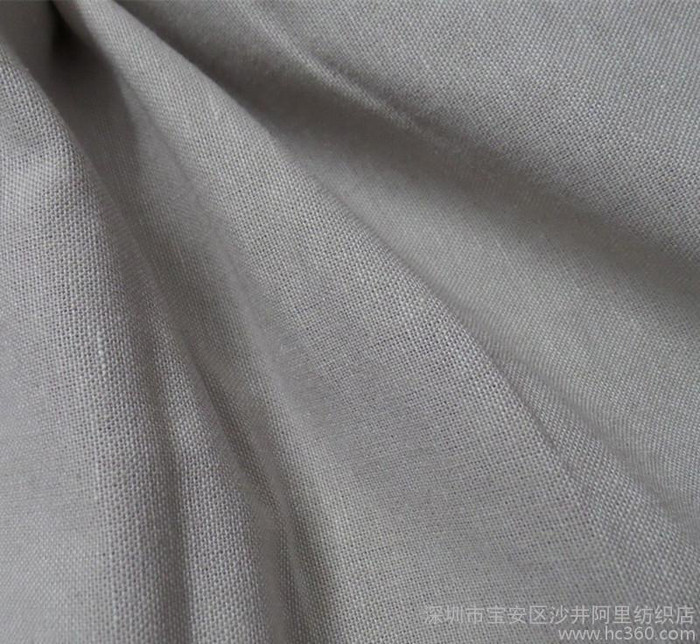 色织麻棉麻 棉麻色织布 30*70棉麻混纺 夏季薄款平纹衬衣图1