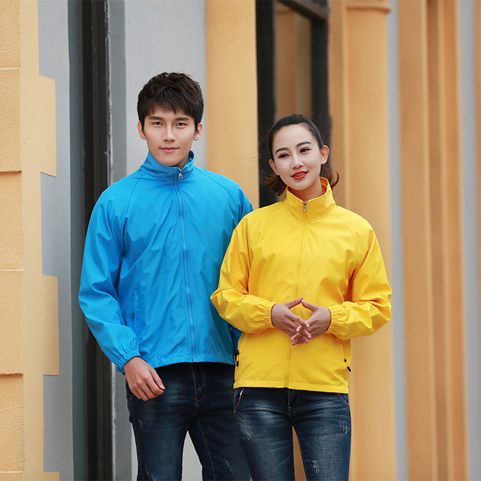 定制 长袖风衣男女同款定做广告衫团体服工作服图1