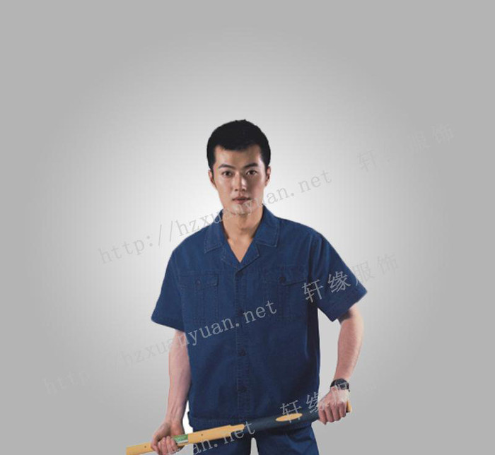 216A款牛仔工作服 春秋工作服 冬装工作服 工作服春秋装图1