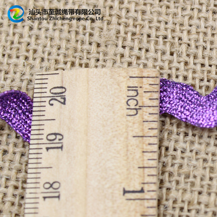 ** 1CM/10MM金银线提花条码双曲珠花边编织带 窗帘服装辅料图1