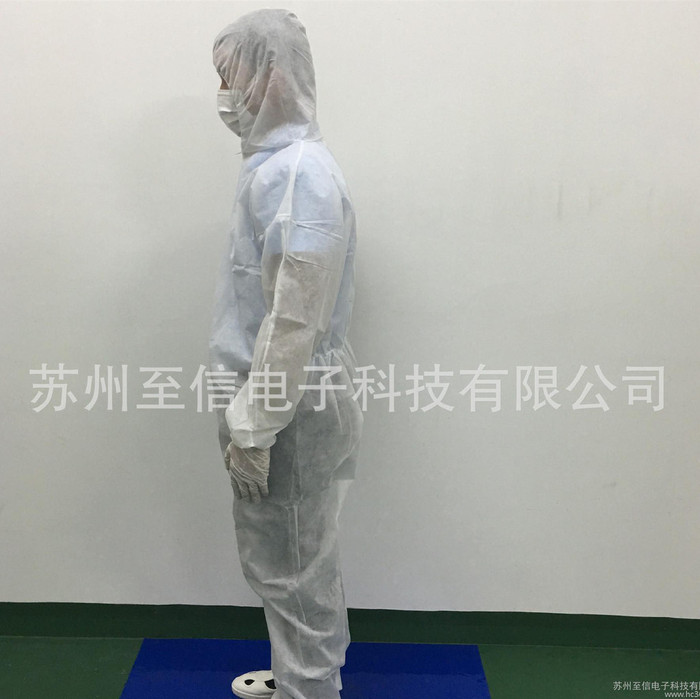 一次性无纺布防护服  防尘衣服  隔离连体服  无尘车间工作服图1